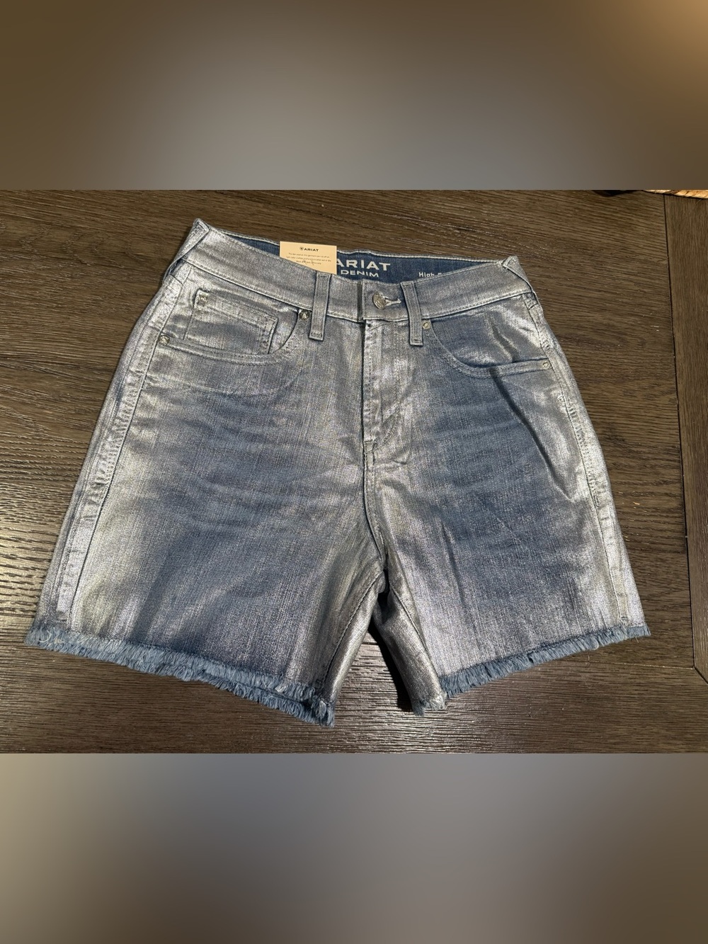 Ariat Metallic Denim Jean Shorts